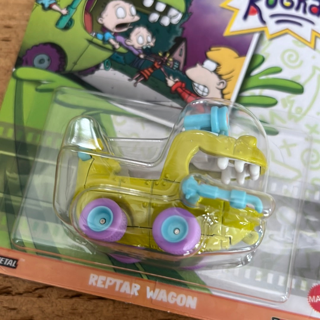 Hot Wheels Retro Entertainment Rugrats Reptar Wagon.