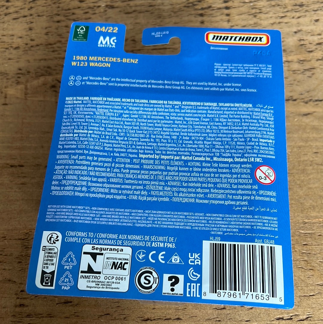 Matchbox Collectors 1980 Mercedes Benz W123 Wagon