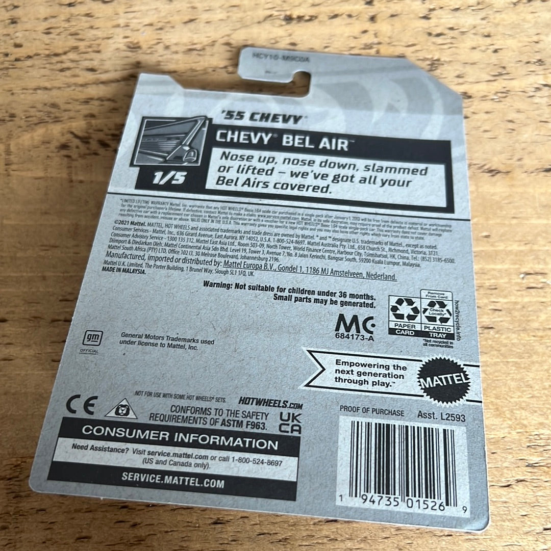 Hot Wheels Super Treasure Hunt Factory Sealed 55 Chevy