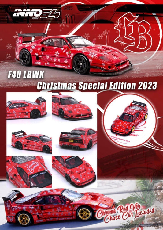 Inno64 Christmas Special Edition 2023 Ferrari F40 LBWK