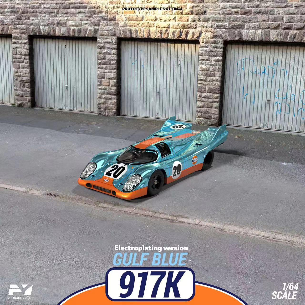 Findclassically Porsche 917 KH Gulf Electroplated