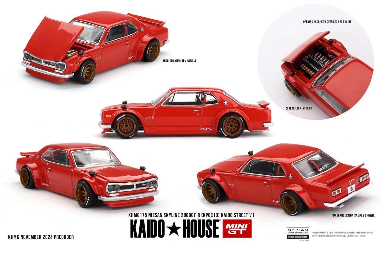 Mini GT x Kaido House Nissan Skyline 2000 GT-R V1 #175