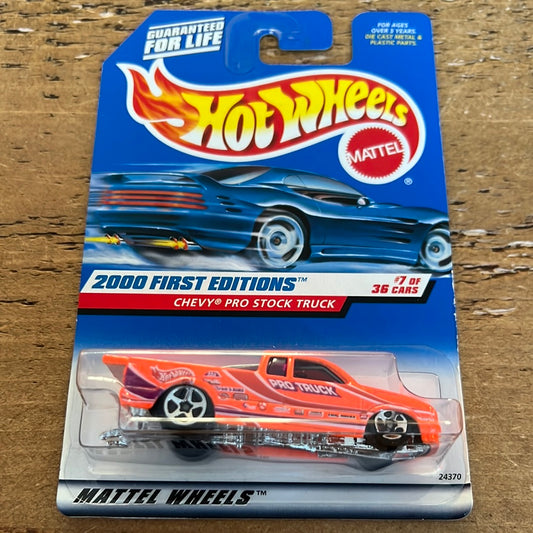 Hot Wheels Mainline 2000 First Editions Chevy Pro Stock Truck