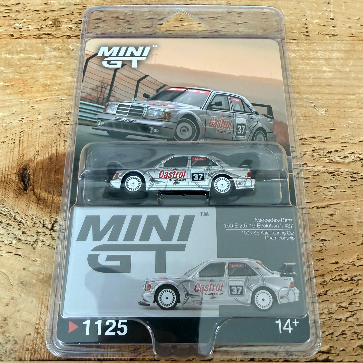 Mini GT Mercedes Benz 190E 2.5-16 Evolution II 1995 SE Asia Touring Car Championship #1125 Blister