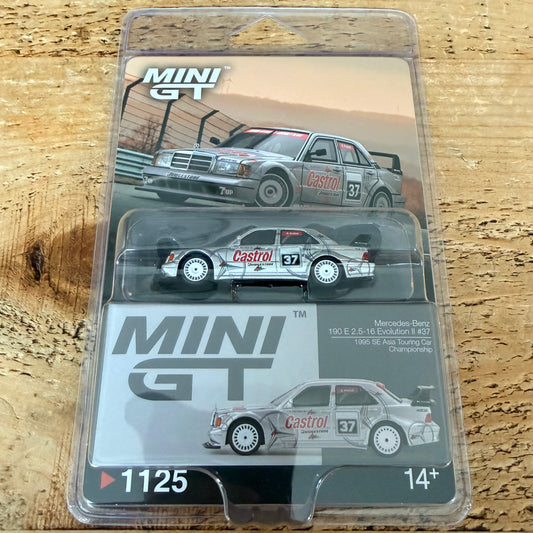 Mini GT Mercedes Benz 190E 2.5-16 Evolution II 1995 SE Asia Touring Car Championship #1125 Blister