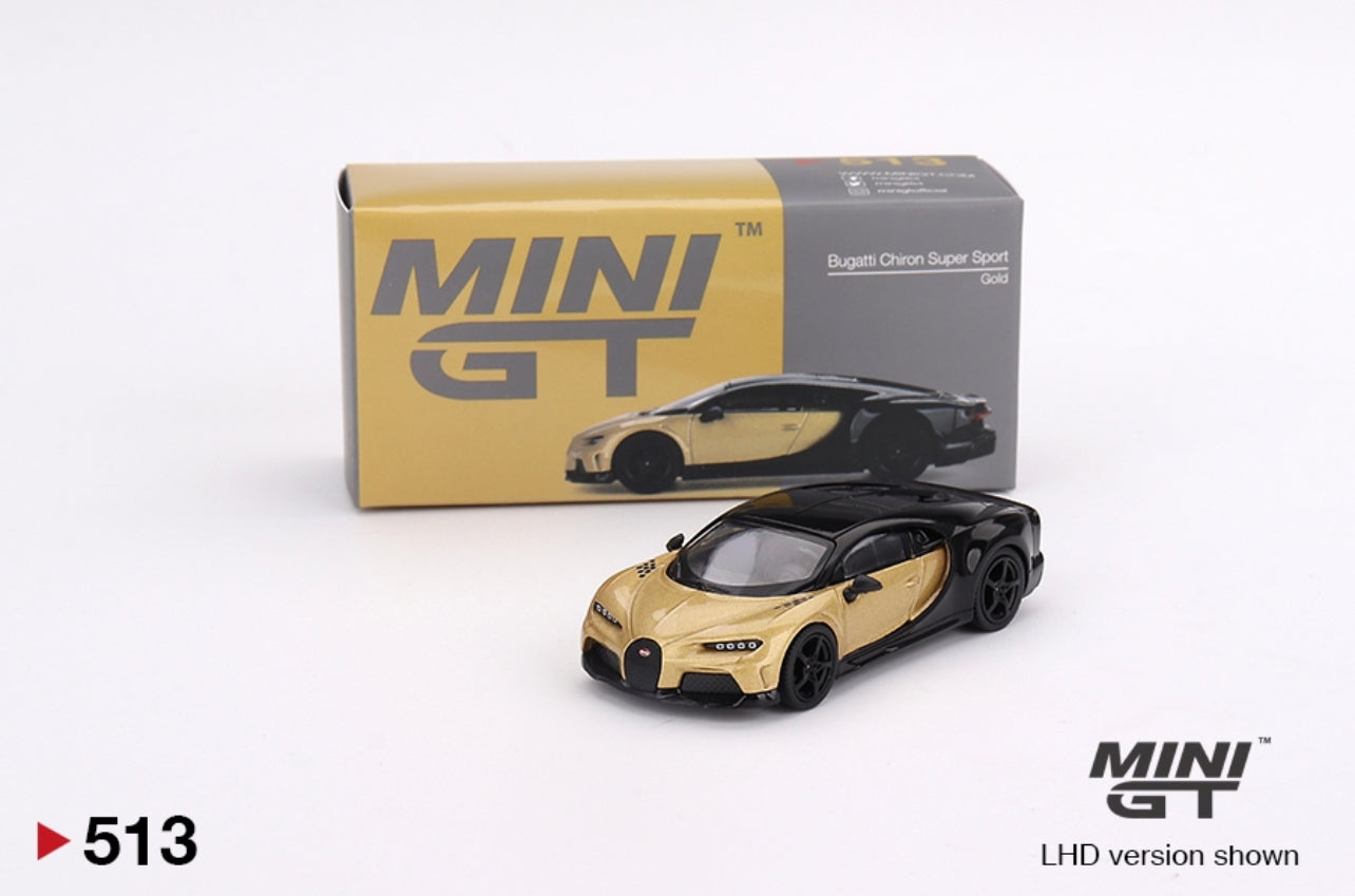 Mini GT Bugatti Chiron Super Sport Gold #513