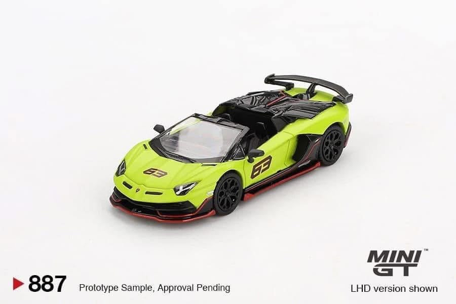 Mini GT Lamborghini Aventador SVJ 63 Roadster #887