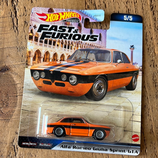 Hot Wheels Premium Fast & Furious Alfa Romeo Giulia Sprint GTA