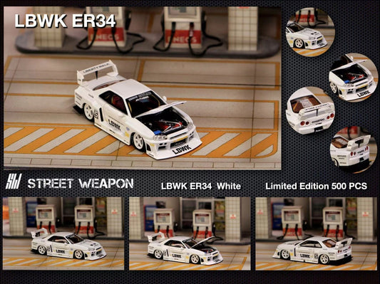 Street Weapon Nissan Skyline ER34 LBWK White