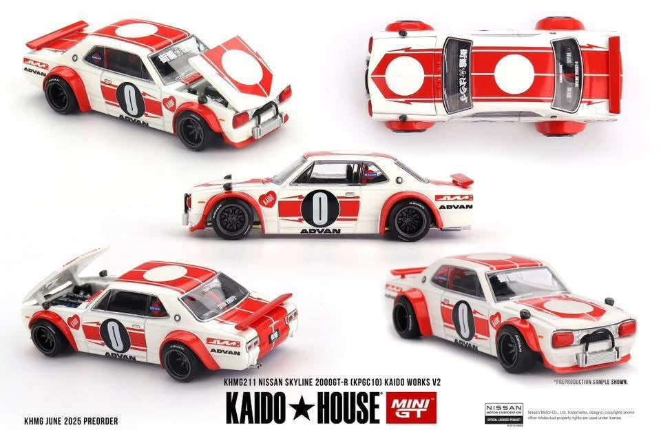 Mini GT x Kaido House Nissan Skyline 2000 GT-R KPGC10 #211
