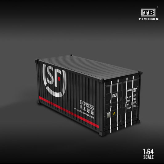 Timebox Metal Shipping Container SF Express Diorama