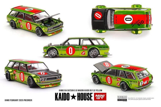 Mini GT x Kaido House Datsun 510 Wagon OG Flow Yellow #164