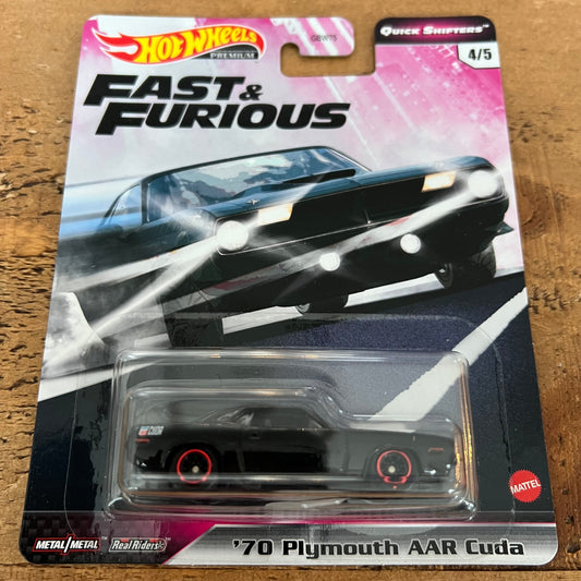 Hot Wheels Premium Fast & Furious Quick Shifters ‘70 Plymouth AAR Cuda