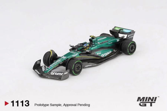 Mini GT Aston Martin AMR24 #14 2024 F1 Canadian GP Fernando Alonso #1113