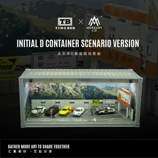 TimeBox x More Art Diorama Initial D Container Scene