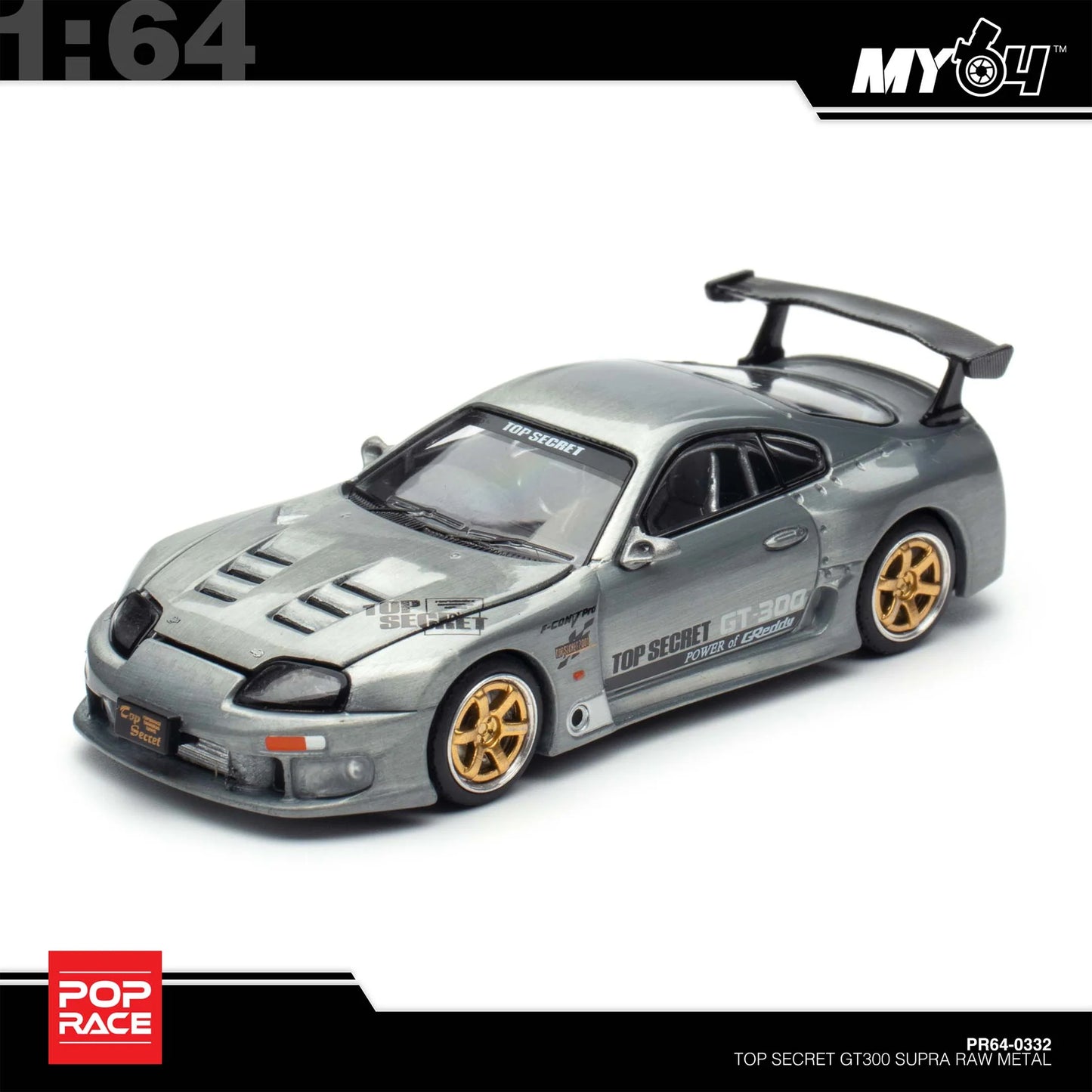 Pop Race Hong Kong Toy Car Salon Event Exclusive Top Secret GT300 Toyota Supra