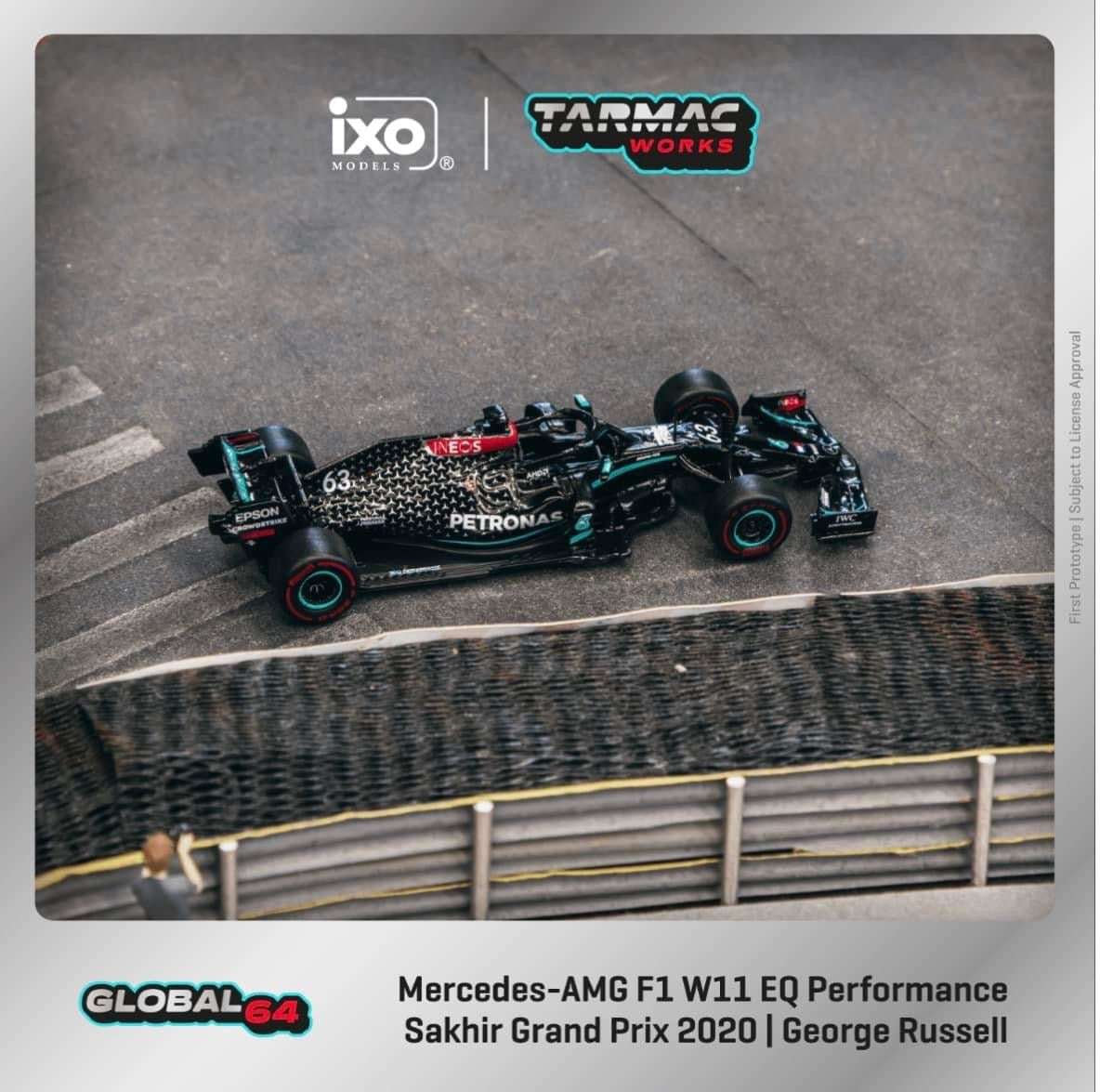 Tarmac Works x Ixo Models Mercedes AMG F1 W11 EQ Performance George Russell