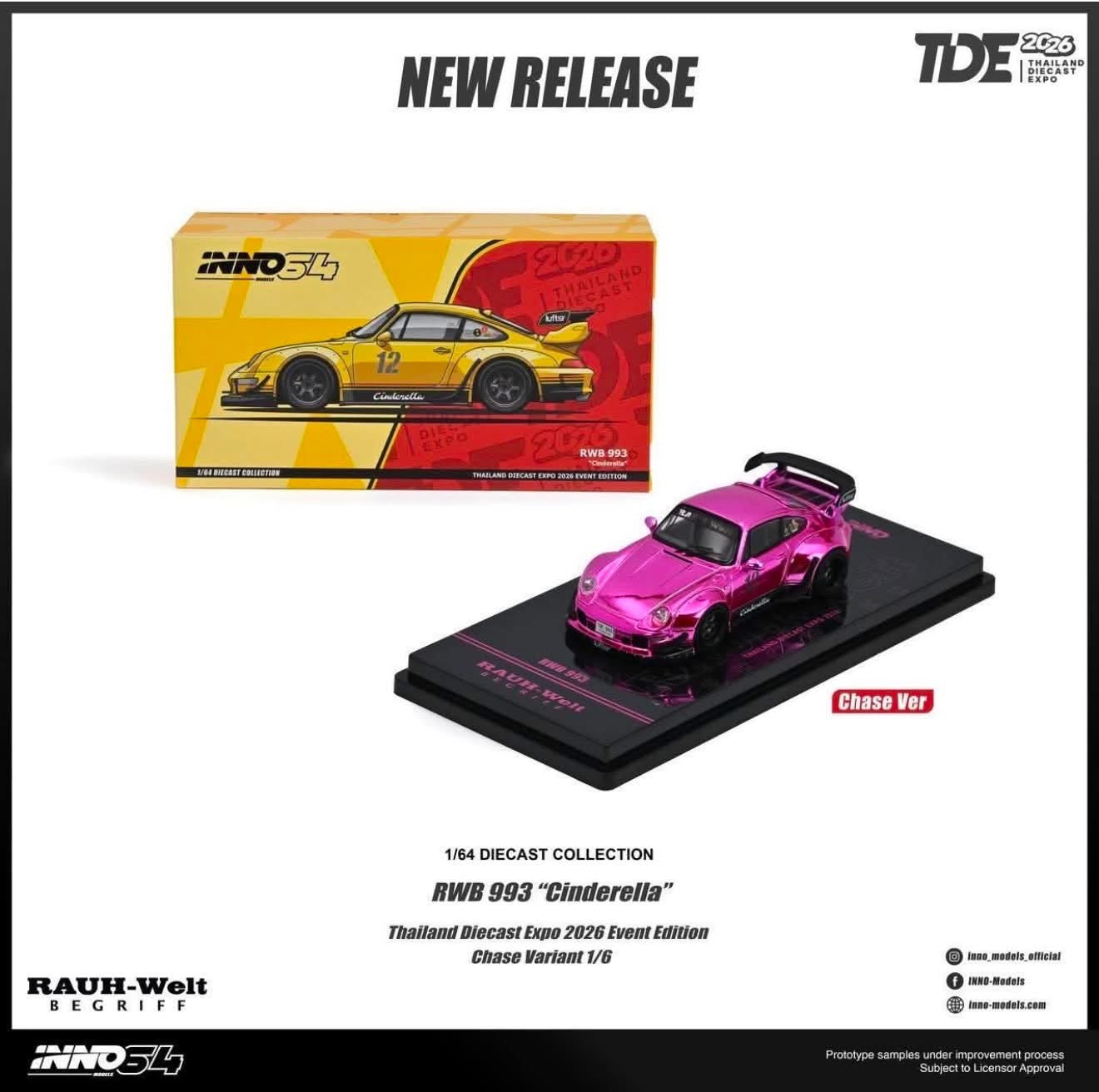 Inno64 TDE Event Exclusive Porsche 993 RWB Cinderella