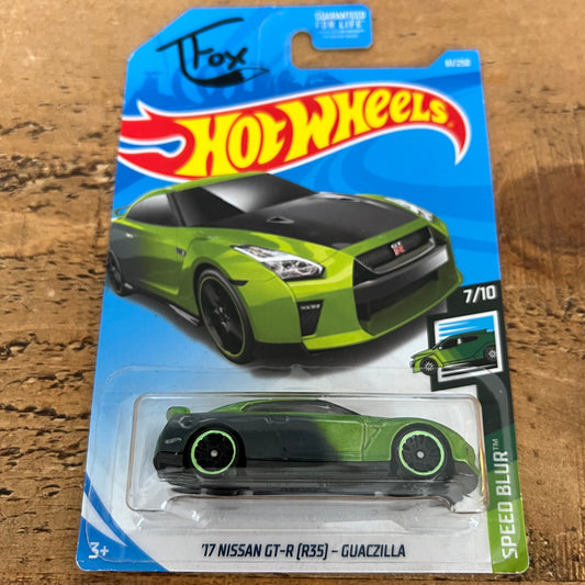 Hot Wheels Mainline T Fox Guaczilla 17’ Nissan R35 GTR