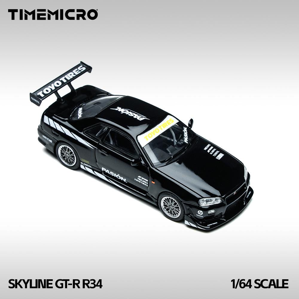 Time Micro Nissan Skyline R34 GTR Black