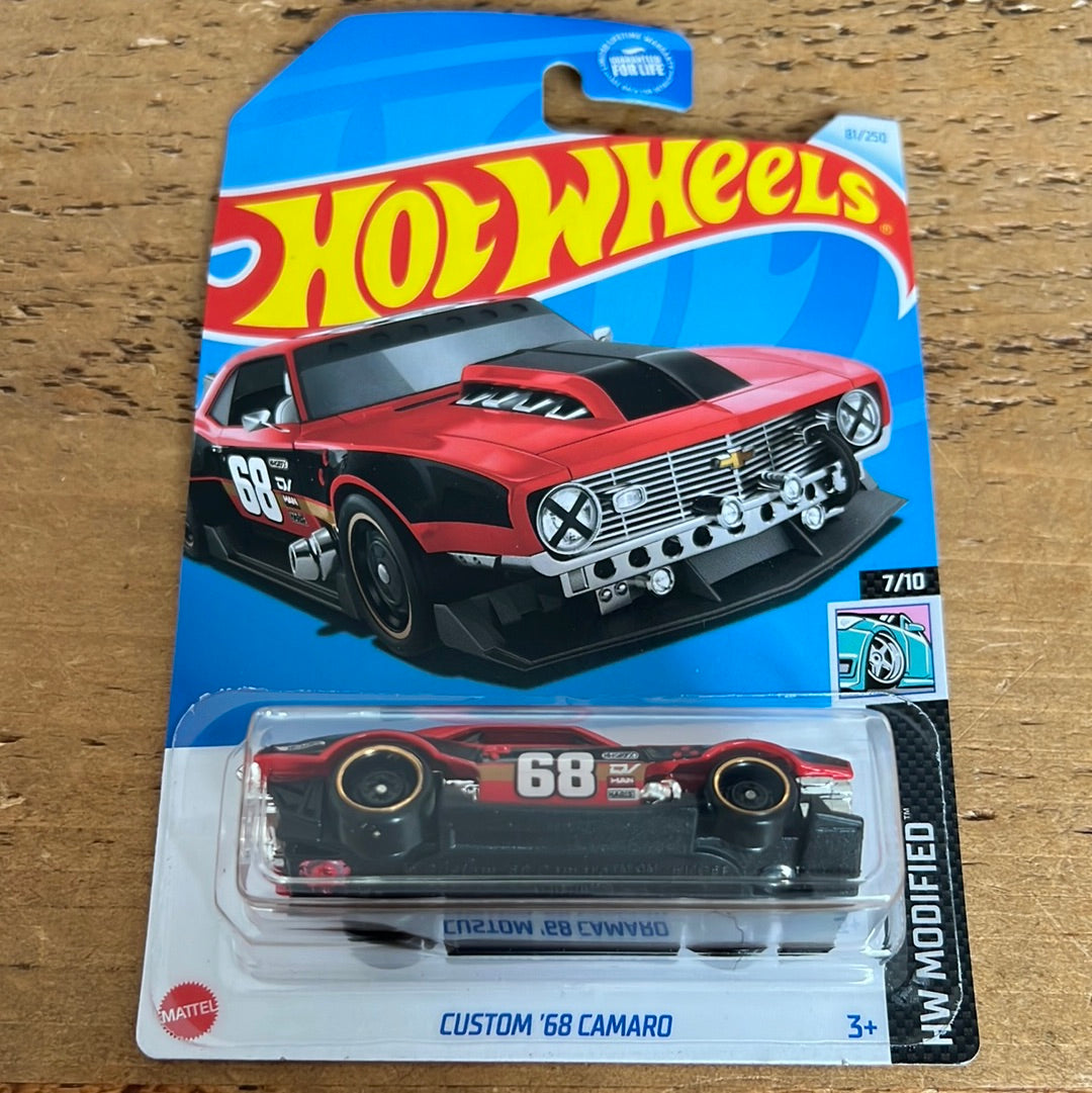 Hot Wheels Mainline US Card Custom 68 Camaro