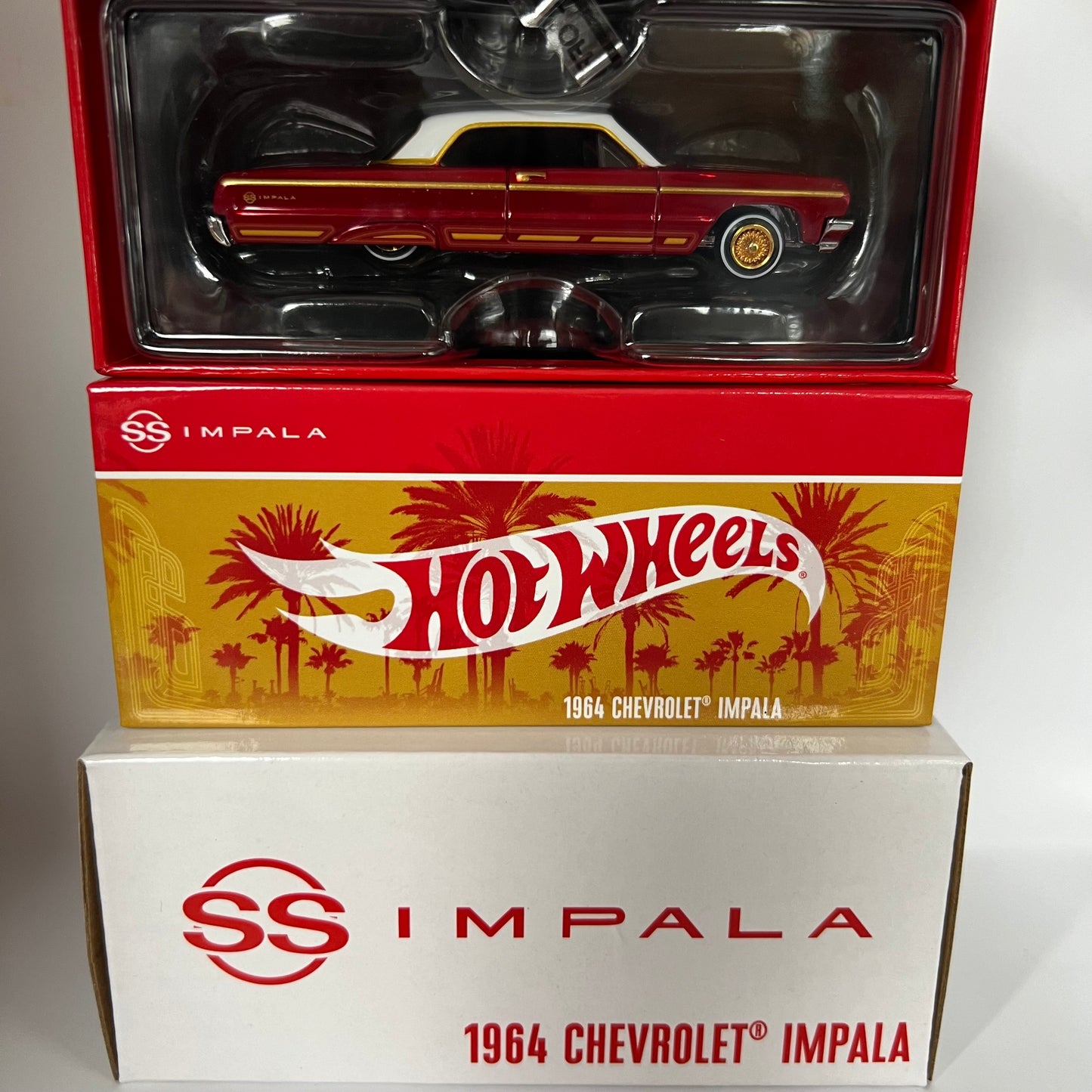 Hot Wheels RLC 1964 Chevrolet Impala Low Rider Red