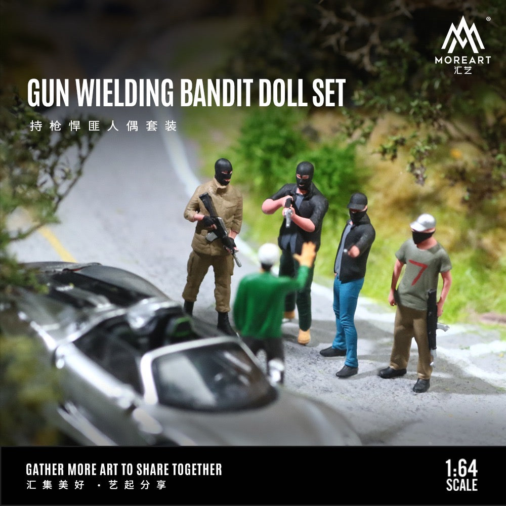 MoreArt Figures Resin Gun Wielding Bandit Set