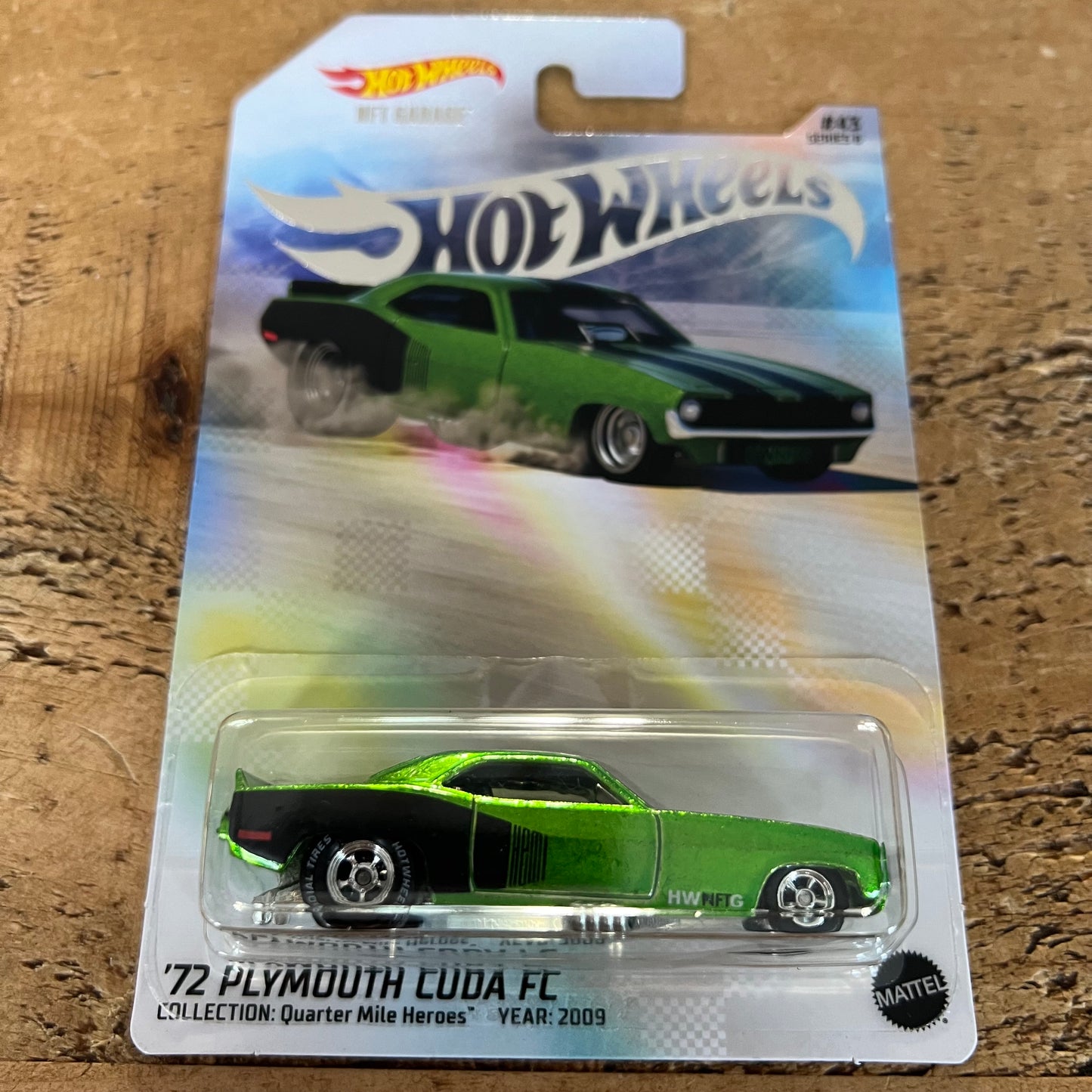 Hot Wheels NFT Garage ‘72 Plymouth Cuda FC Bad Card