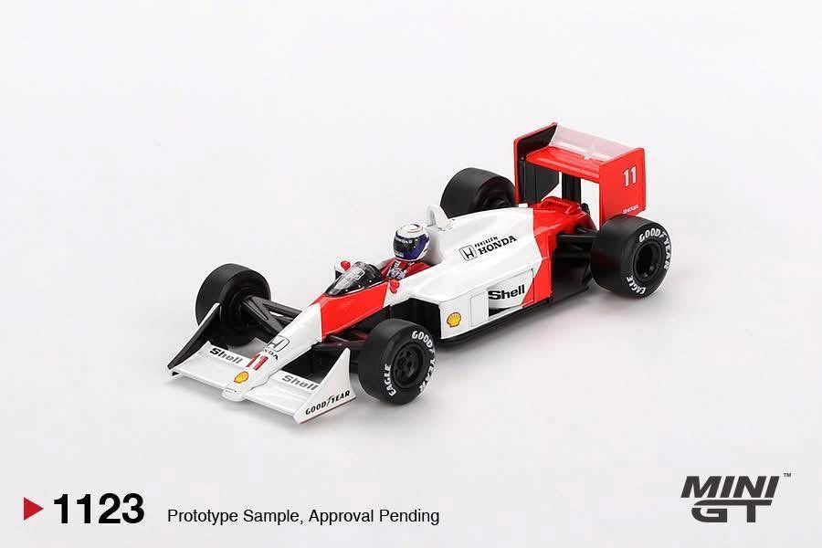Mini GT McLaren MP4/4 1988 Japanese Grand Prix 2nd Place Alain Prost #1123