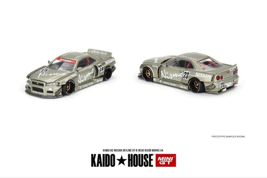 Mini GT x Kaido House Nissan Skyline R34 GTR Kaido Works V4 #103