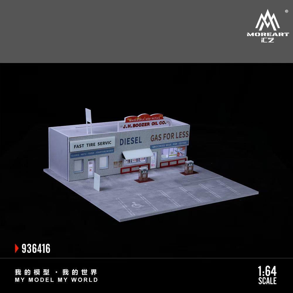 MoreArt Diorama American Gas Station