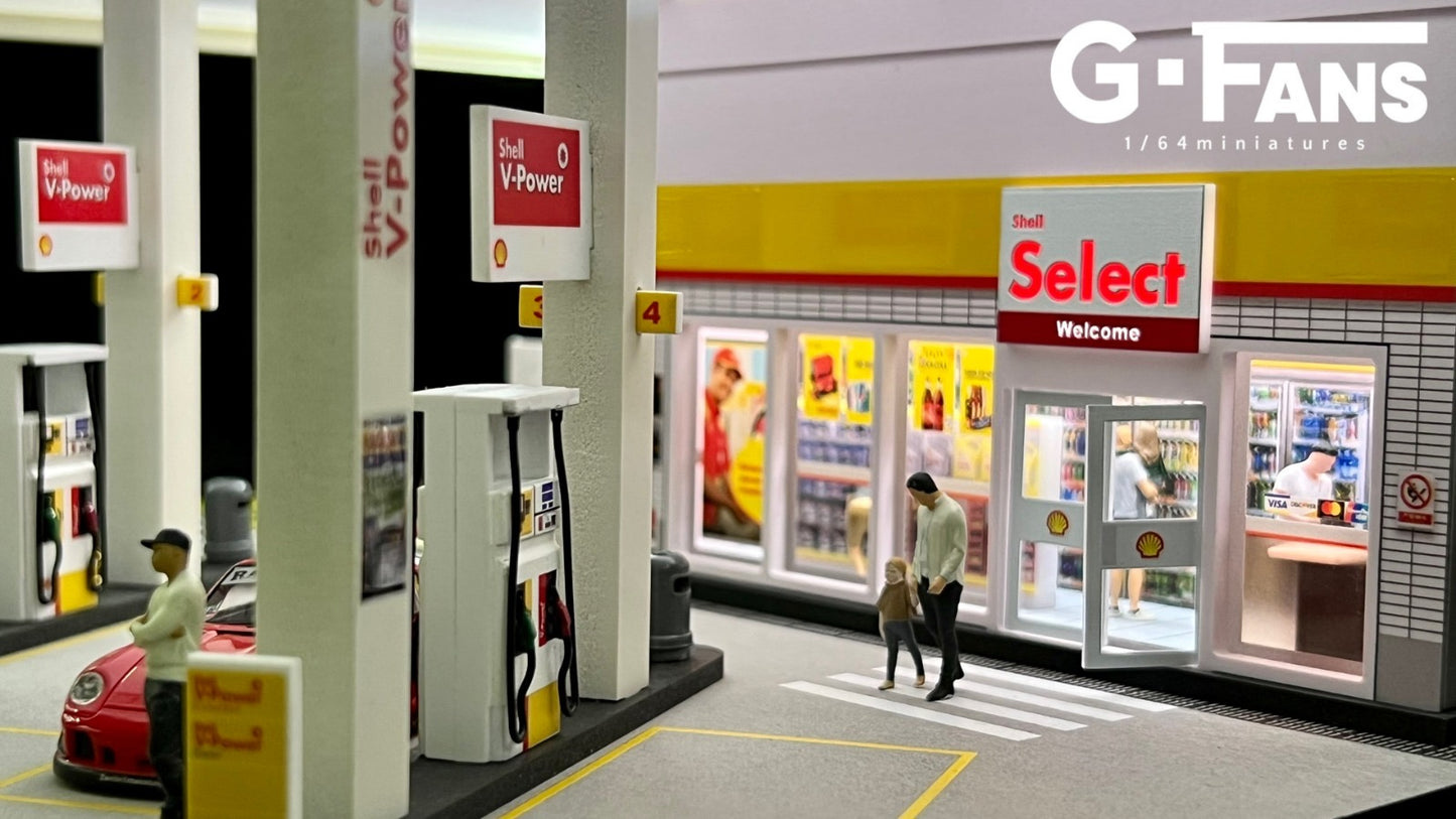 G Fans Diorama Shell Petrol Station