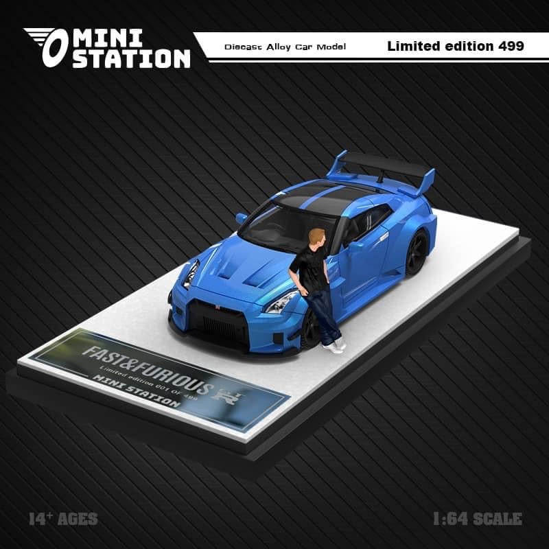 Mini Station Nissan R35 GTR Fast & Furious With Figure