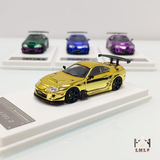LMLF Model Toyota Supra Gold Chrome
