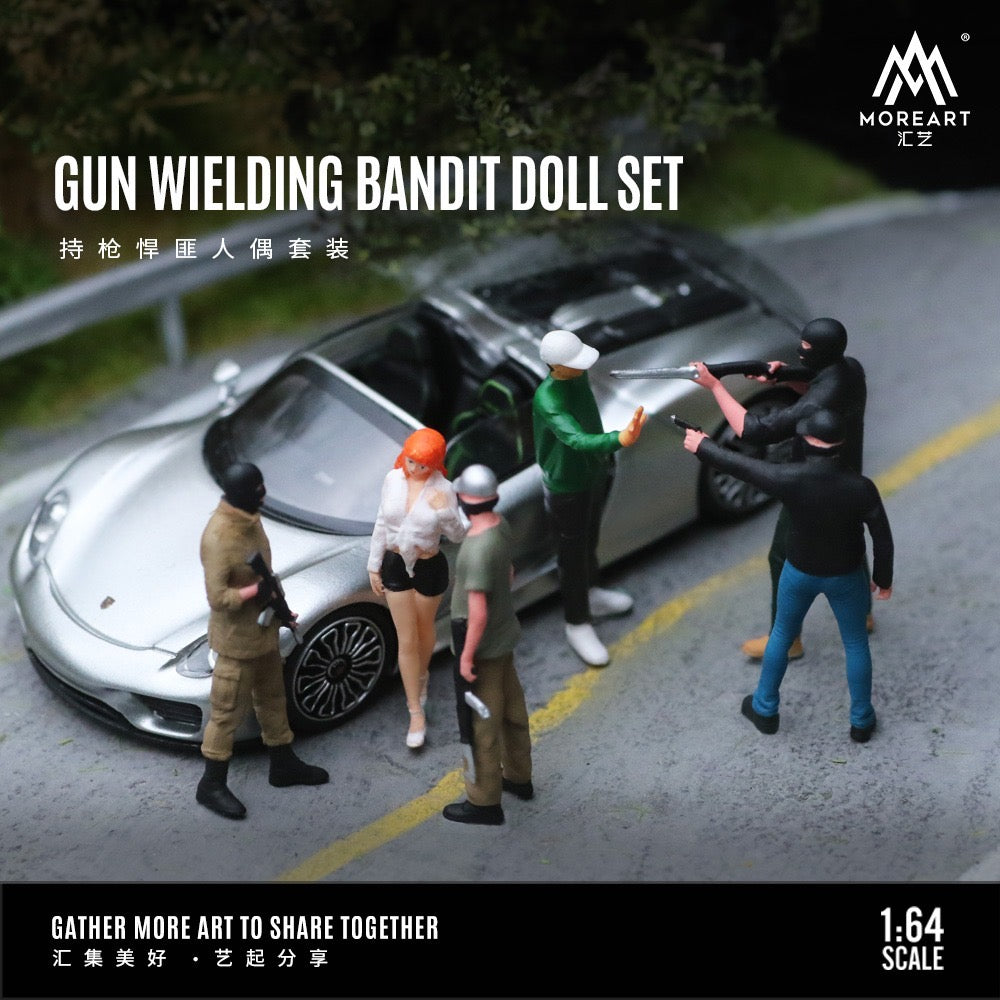 MoreArt Figures Resin Gun Wielding Bandit Set