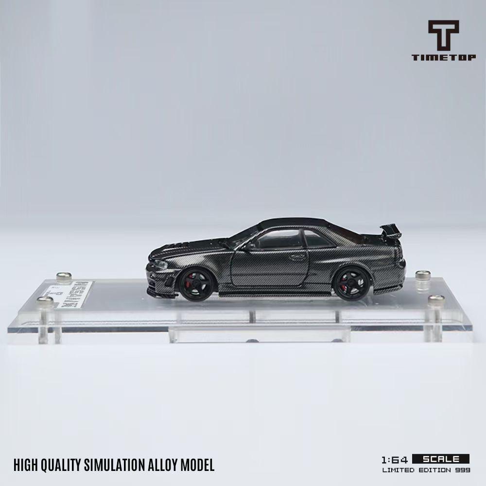 Time Top Model Nissan Skyline R34 GTR Carbon Fibre