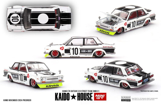 Mini GT x Kaido House Datsun 510 Street Team XMM V1 #176