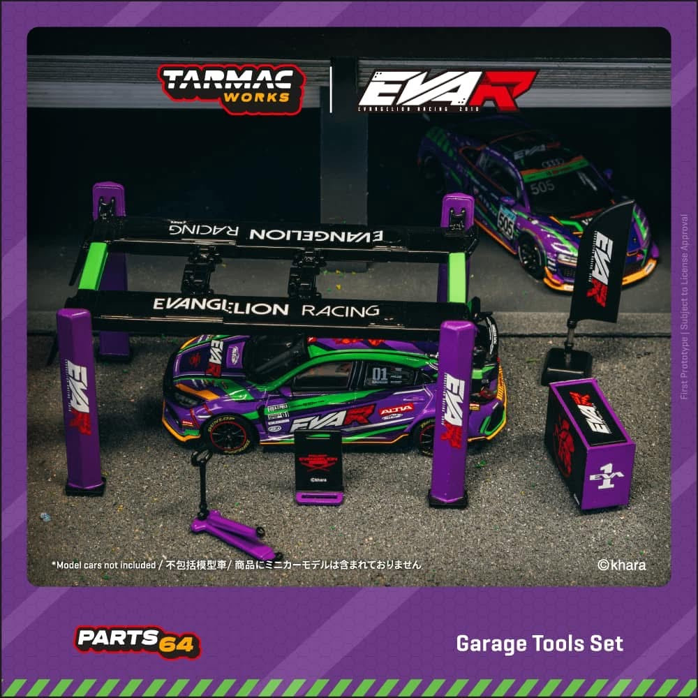 Tarmac Works Garage Tools Set Eva Racing