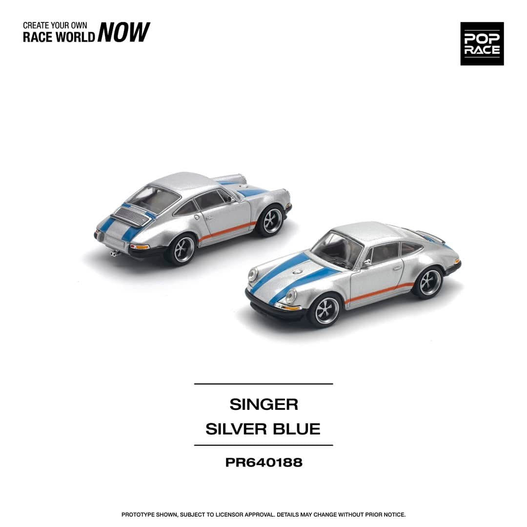 Pop Race Singer 964 Silver Blue