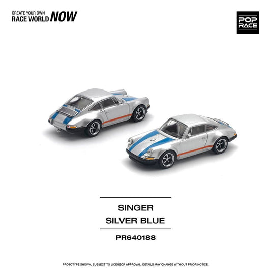 Pop Race Singer 964 Silver Blue