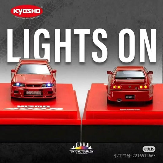 Kyosho Nissan Skyline R33 GTR 400R With Light Up Base