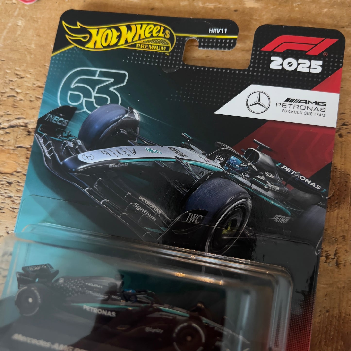 Hot Wheels Premium Formula 1 Mercedes AMG Petronas #63 George Russell