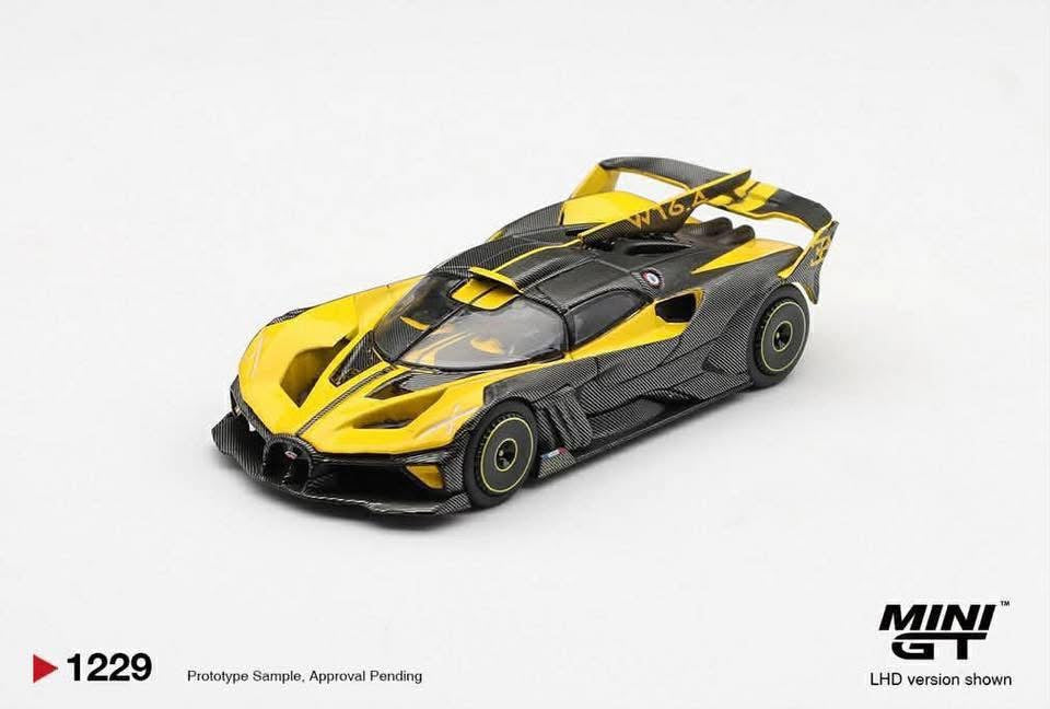 Mini GT Bugatti Bolide Yellow #1229