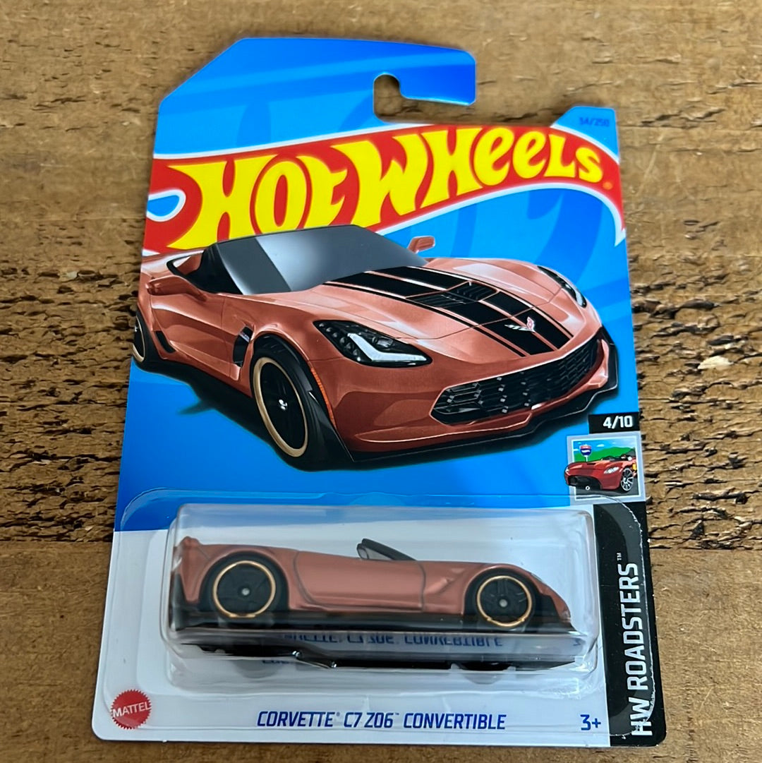 Hot Wheels Mainline Corveyye C7 Z06 Convertible