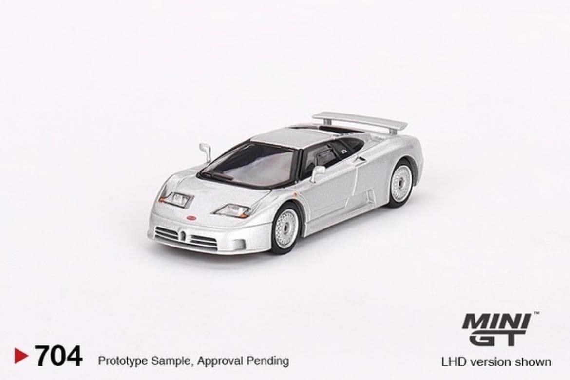 Mini GT Bugatti EB110 GT Grigio Chairo #704