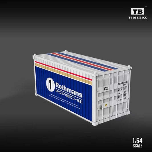 Timebox Metal Shipping Container Rothmans Porsche