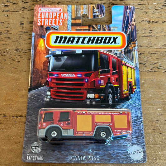 Matchbox European Streets Scania P360 Fire Truck