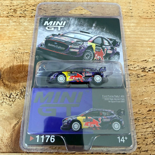 Mini GT Ford Puma Rally1 2025 Rally Monte Carlo M-Sport Ford WRT #1176 Blister