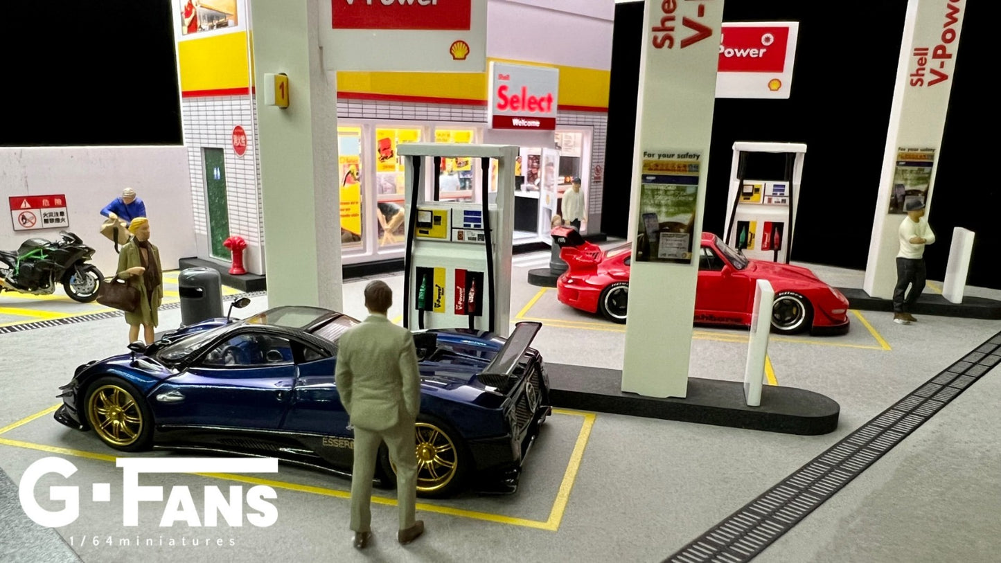 G Fans Diorama Shell Petrol Station