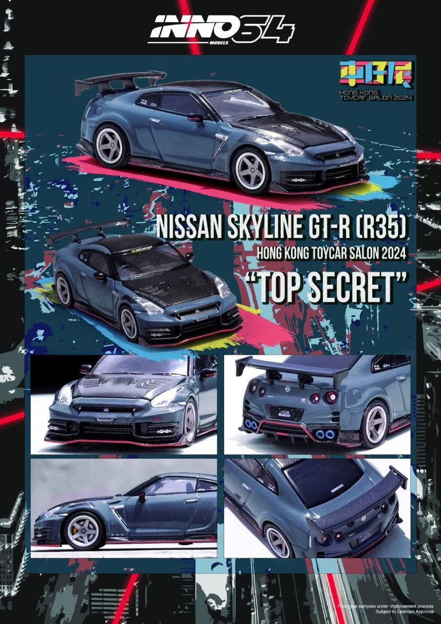 Inno64 Nissan R35 GTR Top Secret Hong Kong Tour Car Salon 2024